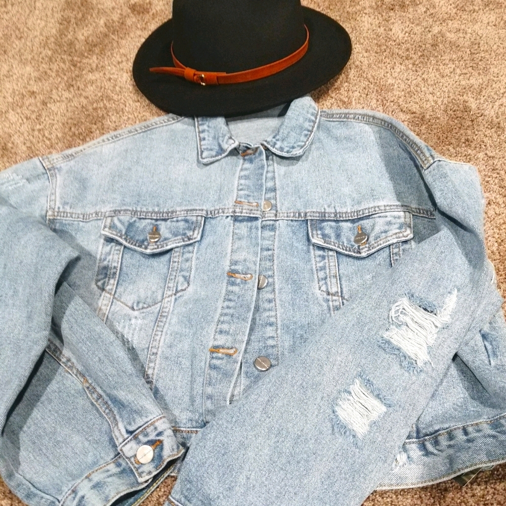Oversized denim jacket